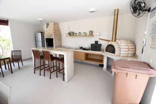 Área comum - Churrasqueira de apartamento à venda com 3 quartos, 77m² em Taquaral, Campinas