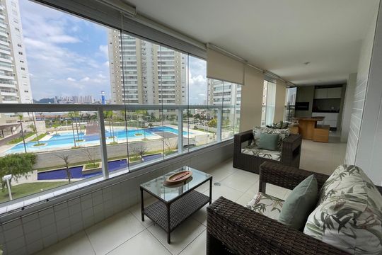 Varanda da Sala de apartamento à venda com 3 quartos, 149m² em Jardim das Vertentes, São Paulo