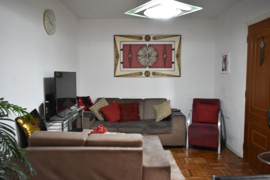 Sala de apartamento à venda com 2 quartos, 72m² em Vila Monte Alegre, São Paulo