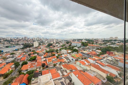 Varanda da Sala - Vista de apartamento para alugar com 2 quartos, 56m² em Vila Dom Pedro I, São Paulo
