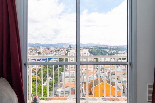 Varanda da Sala de apartamento à venda com 1 quarto, 29m² em Parque Vitoria, São Paulo