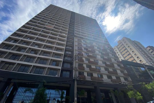Fachada de kitnet/studio para alugar com 1 quarto, 26m² em Vila Olímpia, São Paulo