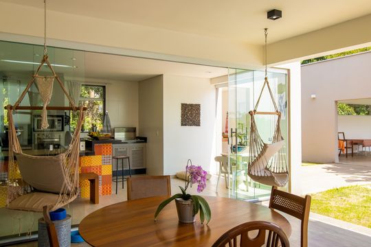 Espaço externo de casa de condomínio para alugar com 5 quartos, 660m² em São Paulo Ii, Cotia