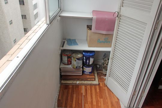 Varanda do Quarto 1 de apartamento para alugar com 1 quarto, 40m² em Ponta da Praia, Santos