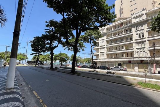 Vista da Rua de kitnet/studio para alugar com 1 quarto, 42m² em Boqueirão, Santos
