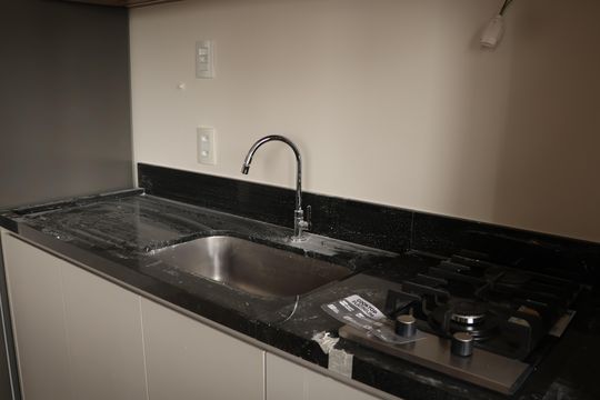 Cozinha - Torneira de apartamento para alugar com 1 quarto, 50m² em Setor Marista, Goiânia