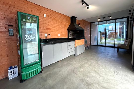 Área gourmet de casa de condomínio para alugar com 4 quartos, 210m² em Campeche, Florianópolis