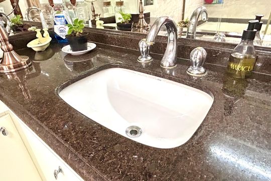 Banheiro da Suíte de casa à venda com 3 quartos, 392m² em Vila Harmonia, Guarulhos