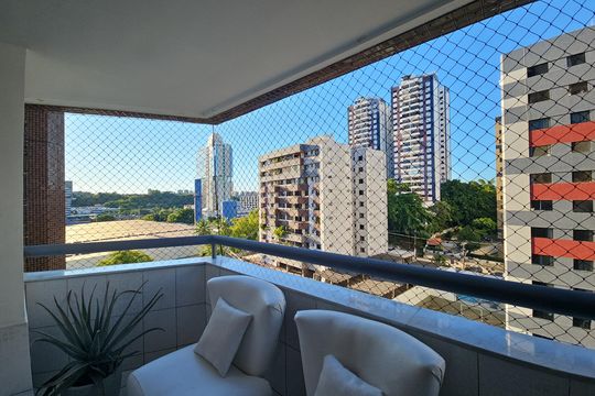 Varanda da Sala de apartamento para alugar com 3 quartos, 93m² em Itaigara, Salvador