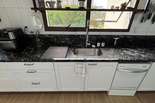 Cozinha de apartamento à venda com 3 quartos, 168m² em Jardim, Santo André