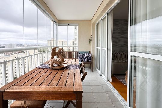 Sacada de apartamento à venda com 3 quartos, 107m² em Planalto, São Bernardo do Campo