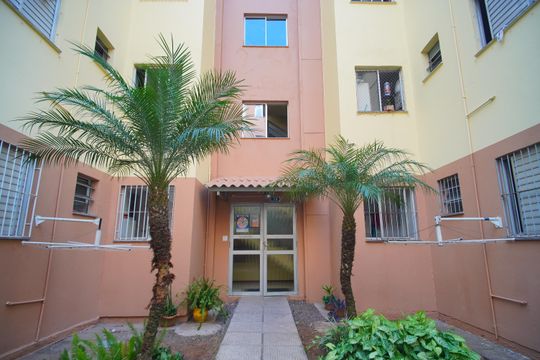 Fachada do bloco de apartamento para alugar com 2 quartos, 59m² em São José, São Leopoldo