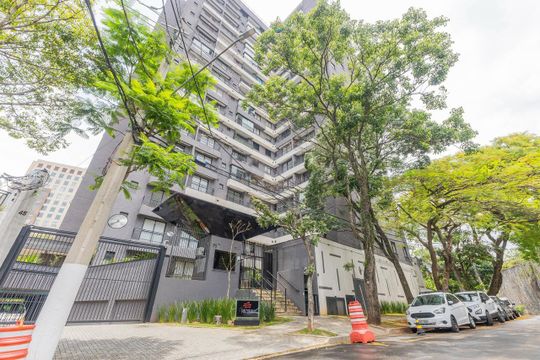 Fachada do prédio de kitnet/studio para alugar com 1 quarto, 26m² em Jardim Panorama, São Paulo