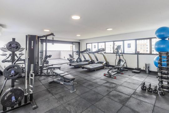Área comum - Academia de kitnet/studio para alugar com 1 quarto, 26m² em Jardim Panorama, São Paulo
