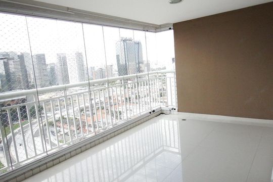 Varanda de apartamento à venda com 3 quartos, 130m² em Chácara Santo Antônio (Zona Sul), São Paulo