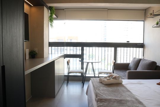 Quarto de kitnet/studio para alugar com 1 quarto, 24m² em Barra Funda, São Paulo