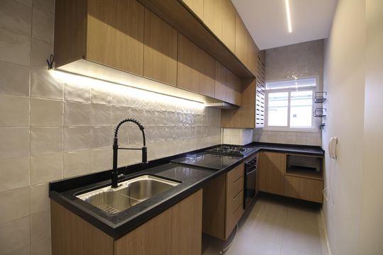 Cozinha de apartamento à venda com 2 quartos, 62m² em Jacarepaguá, Rio de Janeiro