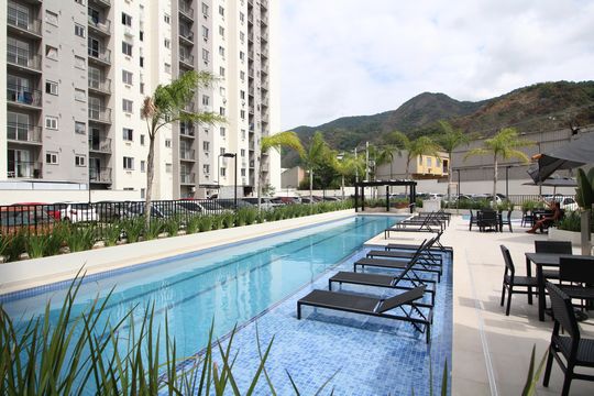 Área Comum - Piscina de apartamento à venda com 2 quartos, 62m² em Jacarepaguá, Rio de Janeiro