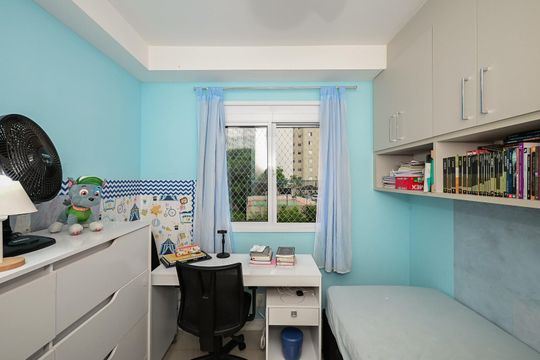 Suíte 2 de apartamento à venda com 2 quartos, 59m² em Vila Andrade, São Paulo