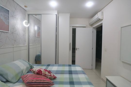 Suíte 3 de apartamento para alugar com 3 quartos, 130m² em Balneario Cidade Atlantica, Guarujá