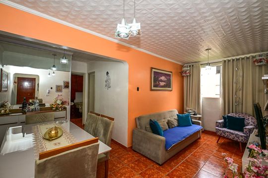 Sala de apartamento à venda com 2 quartos, 54m² em Vila Pirajussara, São Paulo