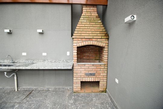 Churrasqueira de apartamento à venda com 2 quartos, 60m² em Vila Curuçá, Santo André