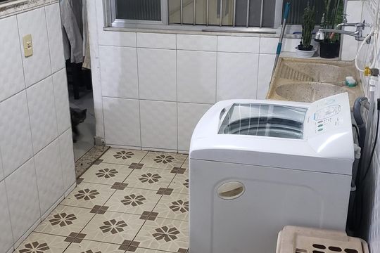 Área de serviço de apartamento à venda com 3 quartos, 85m² em Rocha, Rio de Janeiro