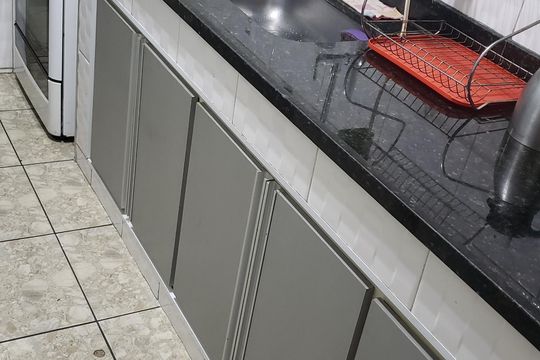 Cozinha de apartamento à venda com 3 quartos, 85m² em Rocha, Rio de Janeiro