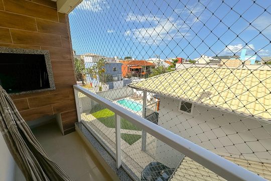 Varanda da Sala de apartamento para alugar com 2 quartos, 80m² em Ingleses do Rio Vermelho, Florianópolis