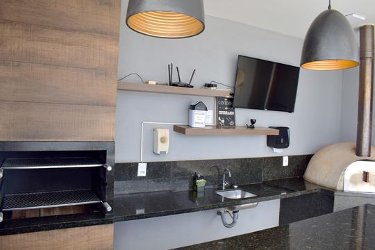 Área comum - Churrasqueira de apartamento para alugar com 2 quartos, 55m² em Vila Maria Luiza, Ribeirão Preto