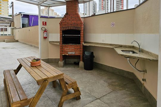 Área comum - Churrasqueira de apartamento à venda com 3 quartos, 96m² em Campestre, Santo André