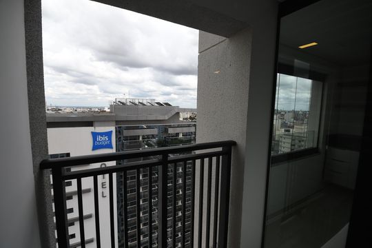 Varanda da Sala de apartamento para alugar com 1 quarto, 48m² em Centro, Campinas