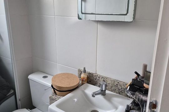 Banheiro de apartamento à venda com 2 quartos, 67m² em Santa Maria, São Caetano do Sul