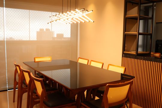 Sala de Jantar de apartamento à venda com 3 quartos, 125m² em Setor Marista, Goiânia