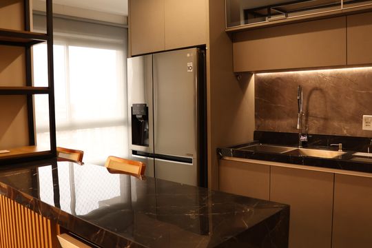 Cozinha de apartamento à venda com 3 quartos, 125m² em Setor Marista, Goiânia