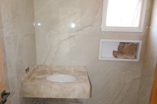 Banheiro da Suíte de apartamento para alugar com 1 quarto, 30m² em Vila Betania, São José dos Campos