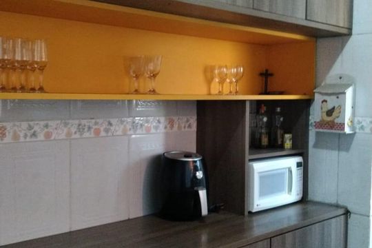 Cozinha de apartamento à venda com 2 quartos, 50m² em Jardim Miriam, São Paulo