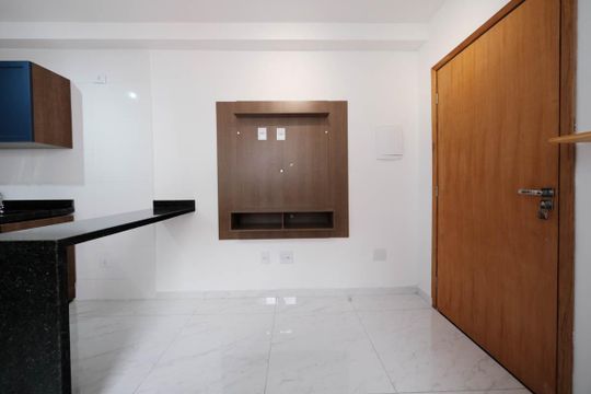 Sala/Cozinha de apartamento para alugar com 2 quartos, 35m² em Vila Guilhermina, São Paulo