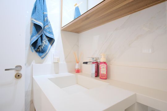 Banheiro da Suíte de apartamento à venda com 2 quartos, 58m² em Penha de França, São Paulo