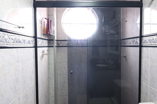 Banheiro Social de apartamento à venda com 2 quartos, 70m² em Vila Dusi, São Bernardo do Campo