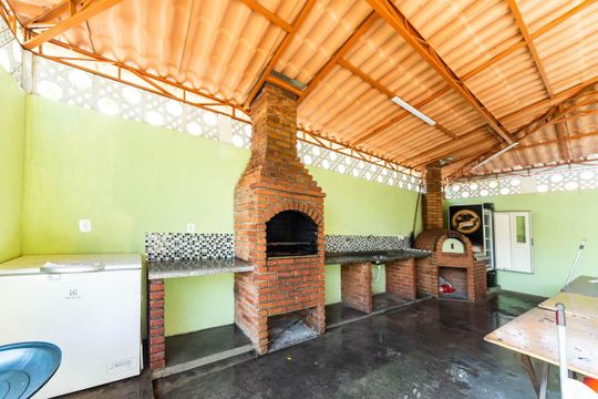 Área comum - Churrasqueira de casa de condomínio à venda com 4 quartos, 150m² em Utinga, Santo André