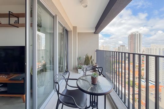 Varanda de apartamento à venda com 1 quarto, 37m² em Ipiranga, São Paulo
