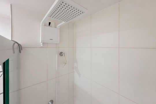 Banheiro da Suíte de apartamento à venda com 1 quarto, 37m² em Ipiranga, São Paulo