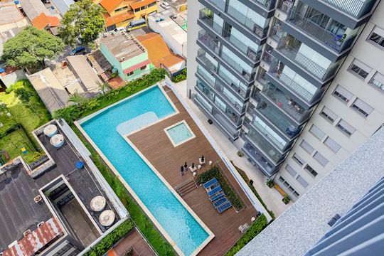 Varanda - Vista de apartamento à venda com 1 quarto, 37m² em Ipiranga, São Paulo