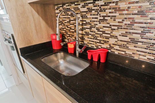 Cozinha de apartamento à venda com 3 quartos, 81m² em Vila Amélia, São Paulo