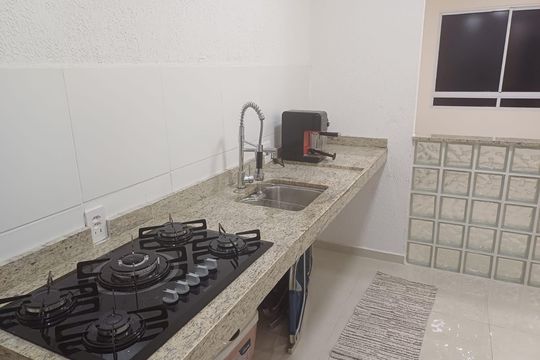 Cozinha de apartamento para alugar com 2 quartos, 44m² em Vargem Pequena, Rio de Janeiro