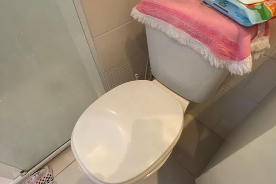 Banheiro da Suíte 1 de apartamento à venda com 3 quartos, 67m² em Jardim Aeroporto, São Paulo