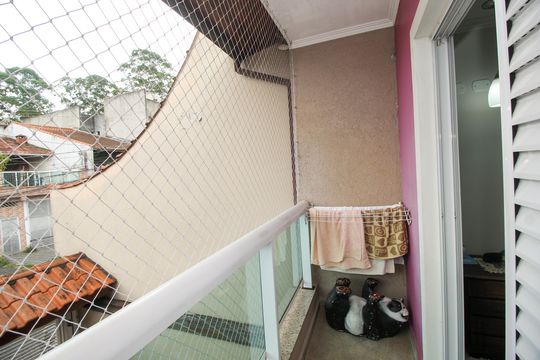 Sacada da Suíte de casa à venda com 3 quartos, 222m² em Parque Sao Vicente, Santo André