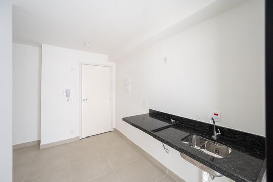 Cozinha de apartamento à venda com 1 quarto, 30m² em Mirandópolis, São Paulo