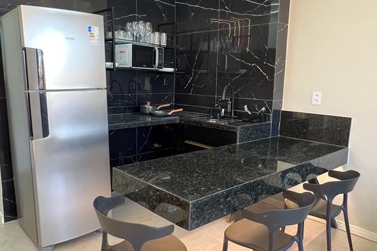 Cozinha de kitnet/studio para alugar com 1 quarto, 32m² em Centro, Rio de Janeiro